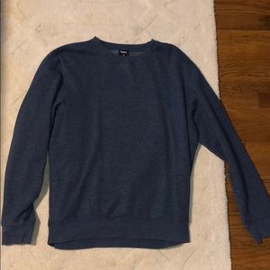 navy blue crewneck sweatshirt